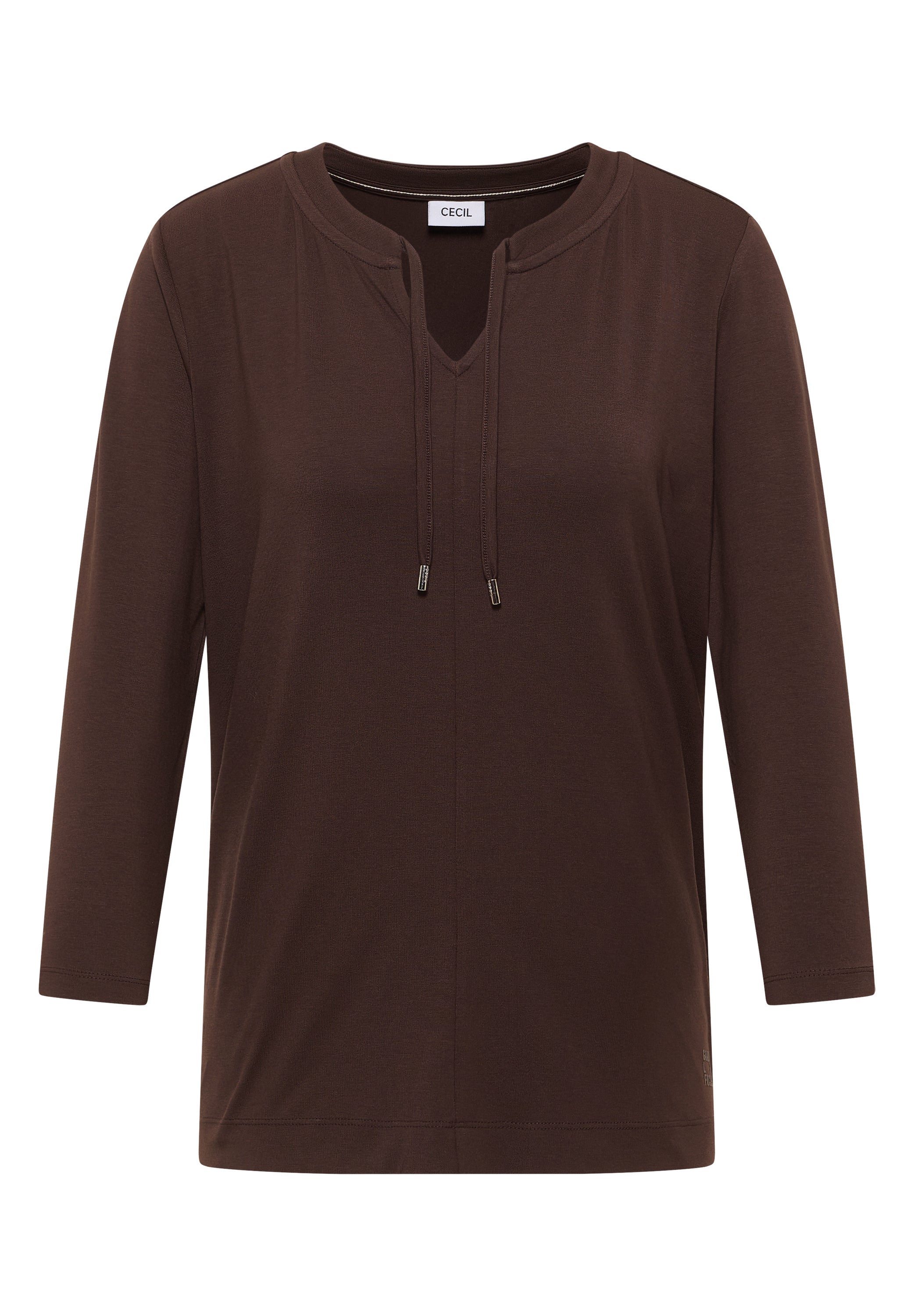 Langarmshirt Regular Fit aus Baumwollmix - 17493 macchiato brown - Braun