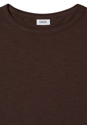 T-Shirt Regular Fit aus Bio-Baumwolle - 17493 macchiato brown - Braun