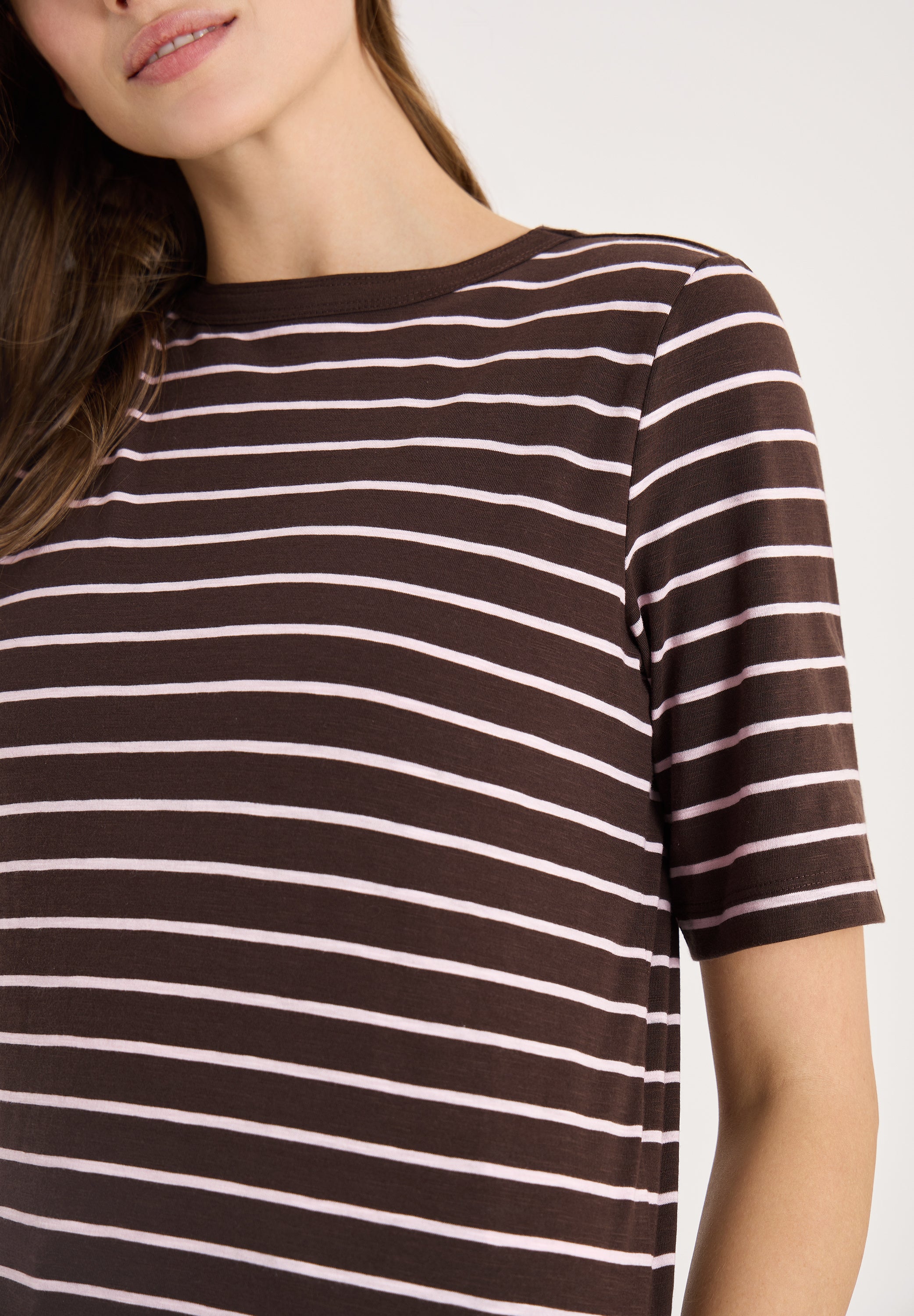 T-Shirt Regular Fit aus Bio-Baumwolle - 27493 macchiato brown - Braun