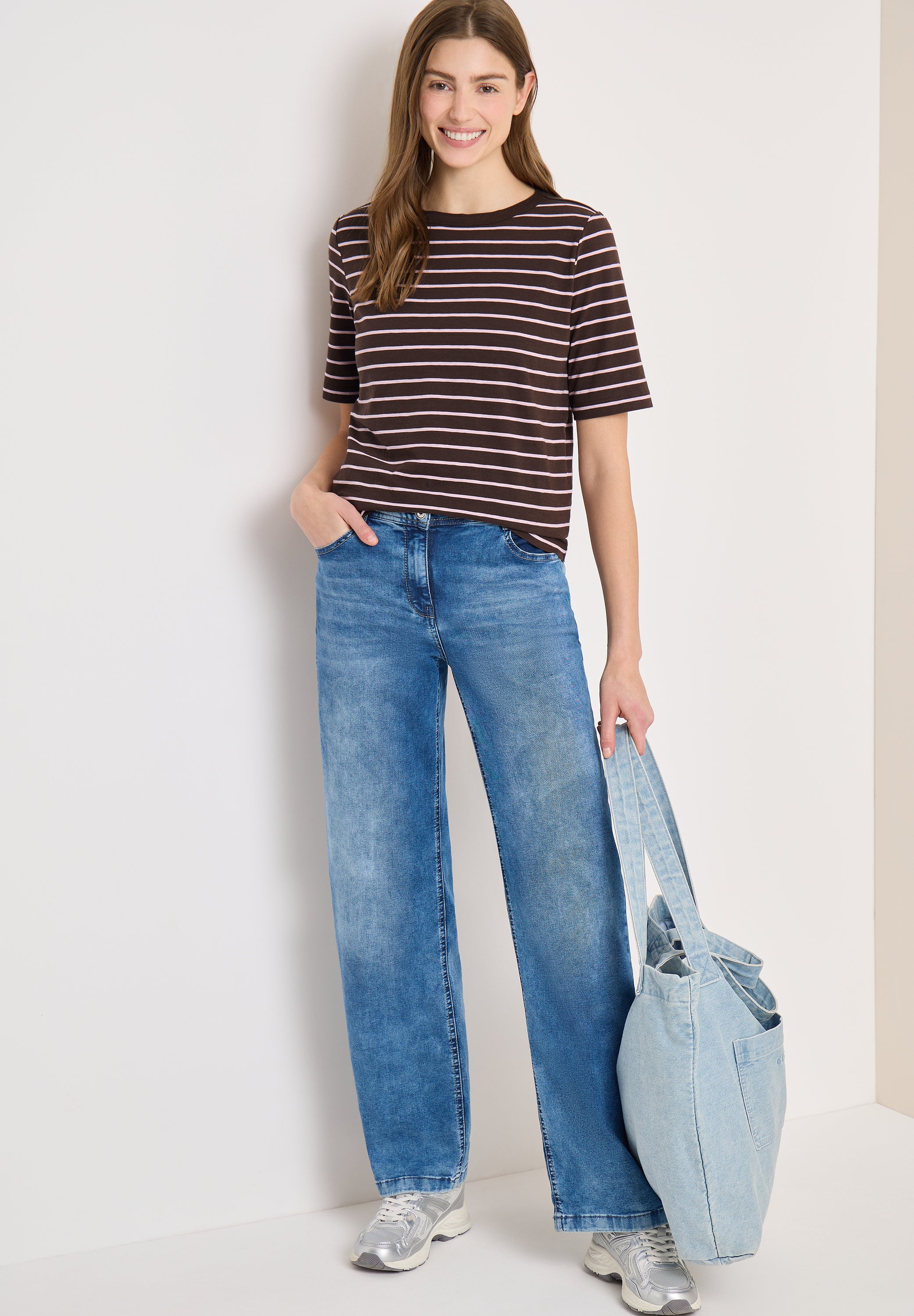 T-Shirt Regular Fit aus Bio-Baumwolle - 27493 macchiato brown - Braun