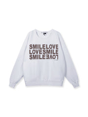 Sweatshirt oversized aus Baumwollmix - 1001-white - Weiß