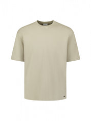 T-Shirt aus Baumwolle Relaxed Fit - 044-Taupe - Khaki