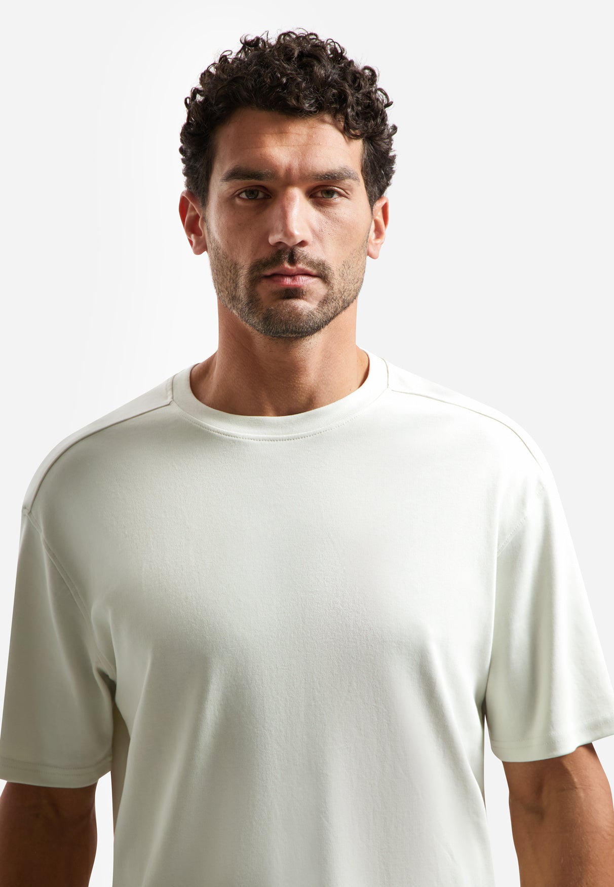 T-Shirt aus Baumwolle Relaxed Fit - 013-Kit - Creme