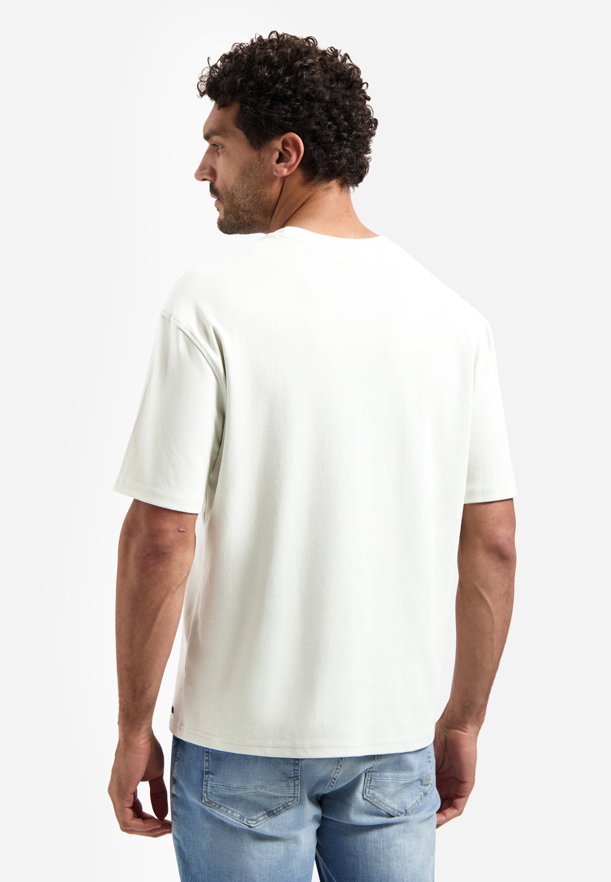 T-Shirt aus Baumwolle Relaxed Fit - 013-Kit - Creme