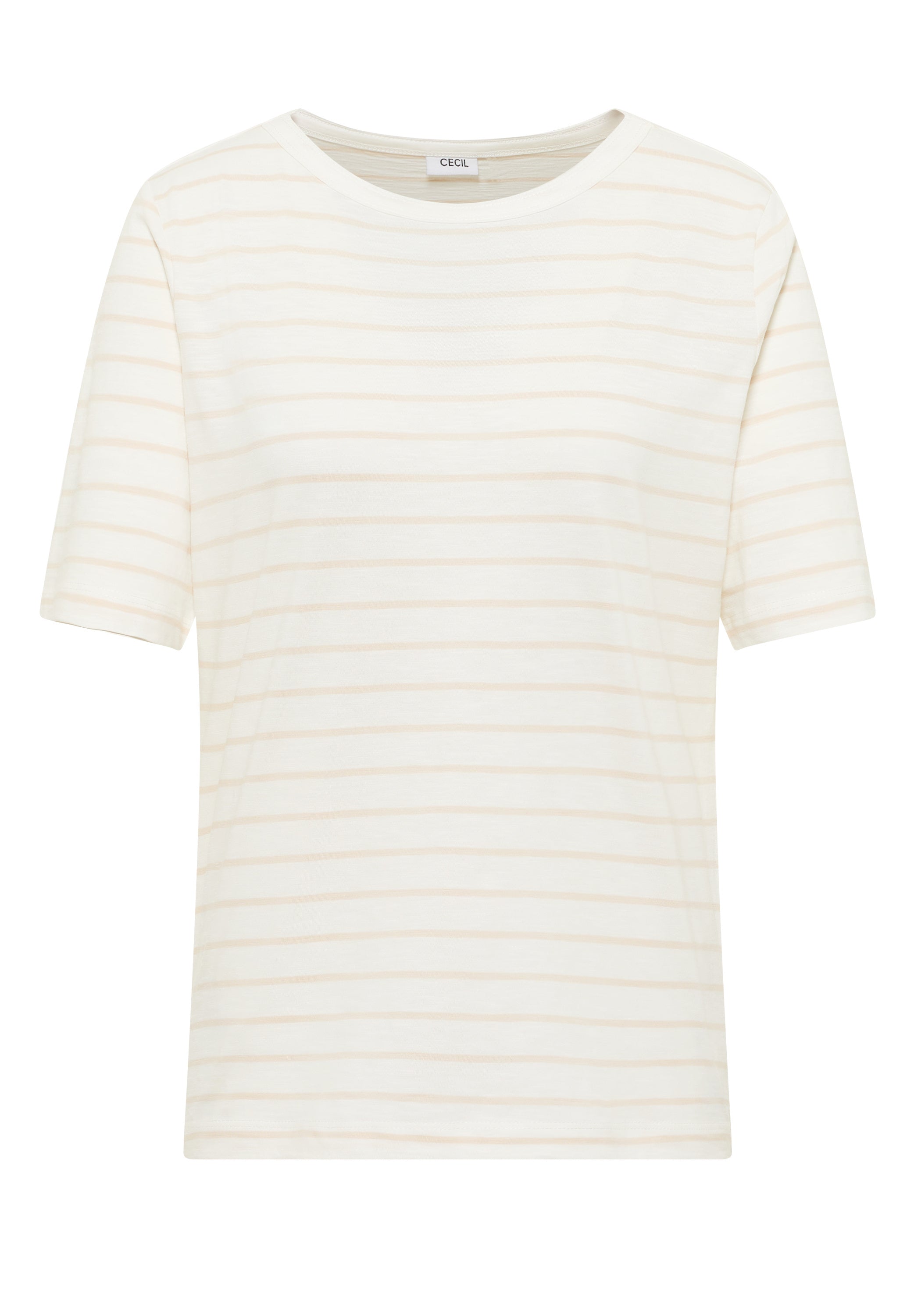 T-Shirt Regular Fit aus Bio-Baumwolle - 23474 vanilla white - Weiß