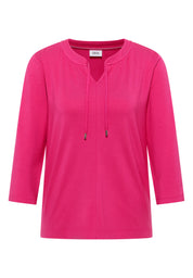 Langarmshirt Regular Fit aus Baumwollmix - 17492 beetroot pink - Pink