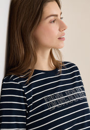 T-Shirt aus Baumwolle - 35512 universal blue - Blau