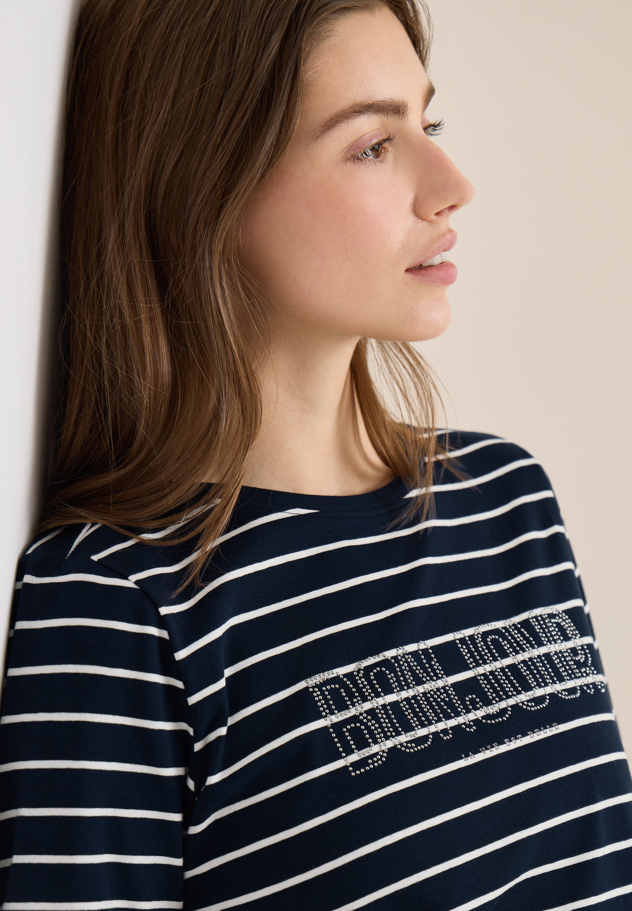 T-Shirt aus Baumwolle - 35512 universal blue - Blau