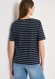 T-Shirt aus Baumwolle - 35512 universal blue - Blau