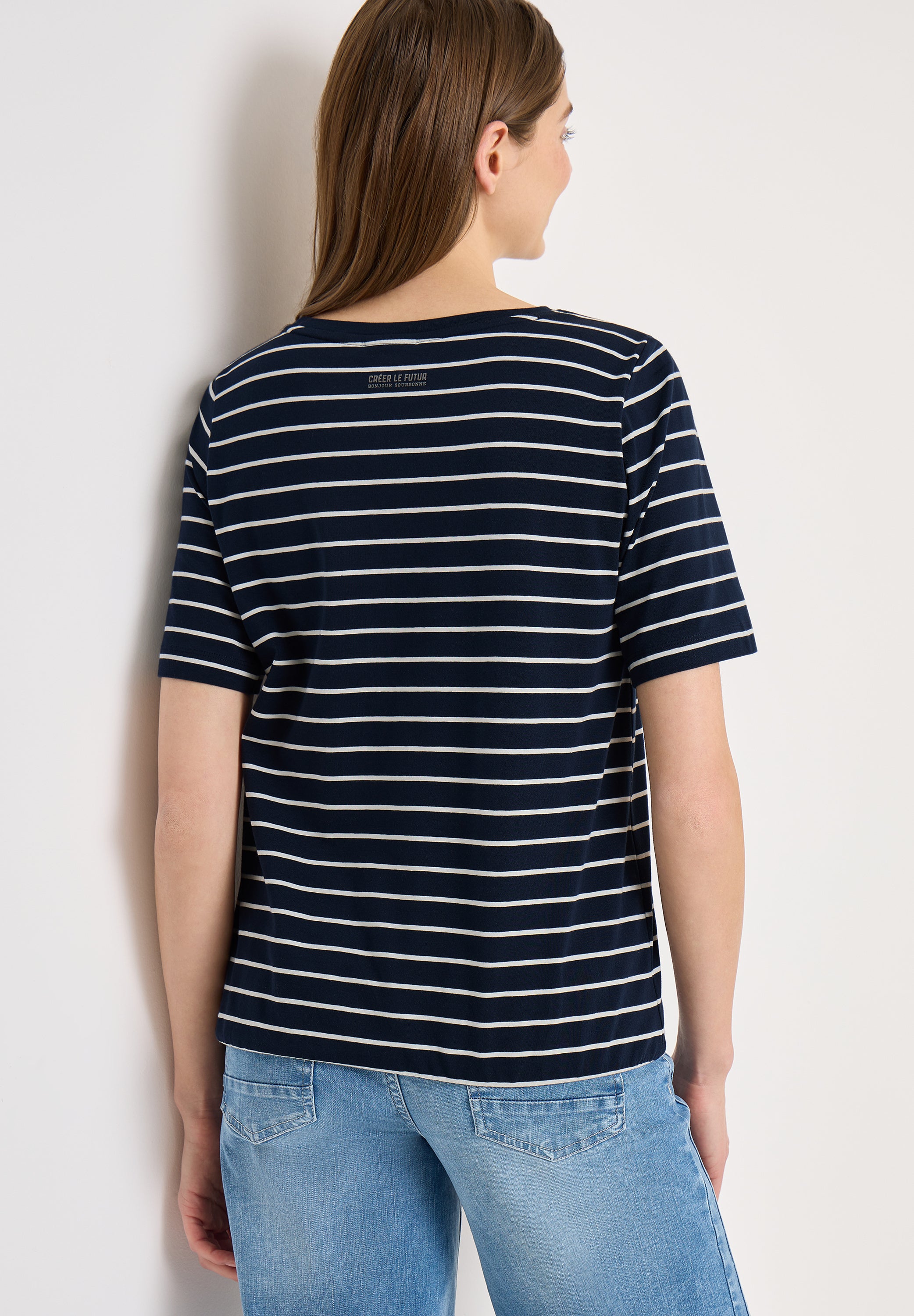 T-Shirt aus Baumwolle - 35512 universal blue - Blau