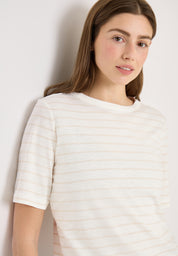 T-Shirt Regular Fit aus Bio-Baumwolle - 23474 vanilla white - Weiß