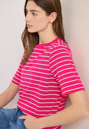 T-Shirt Regular Fit aus Bio-Baumwolle - 27492 beetroot pink - Pink
