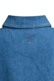 Jeansovershirt aus Baumwollmix - 649 - Blau