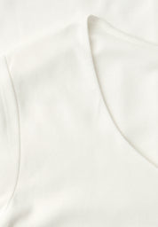 T-Shirt aus Baumwollmix - 10108-off white - Weiß