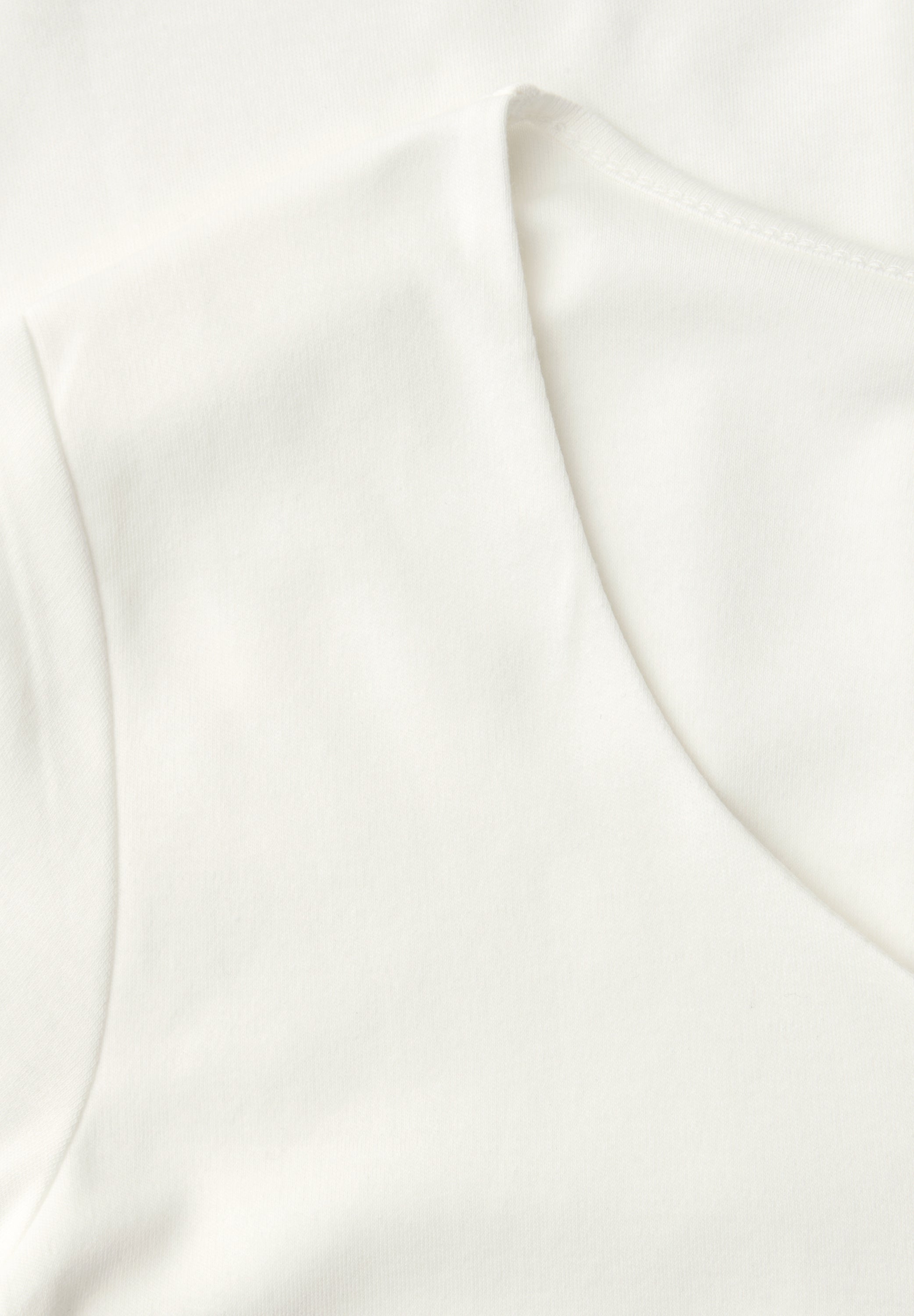 T-Shirt aus Baumwollmix - 10108-off white - Weiß