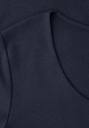 T-Shirt aus Baumwollmix - 17502-shadowed navy - Blau