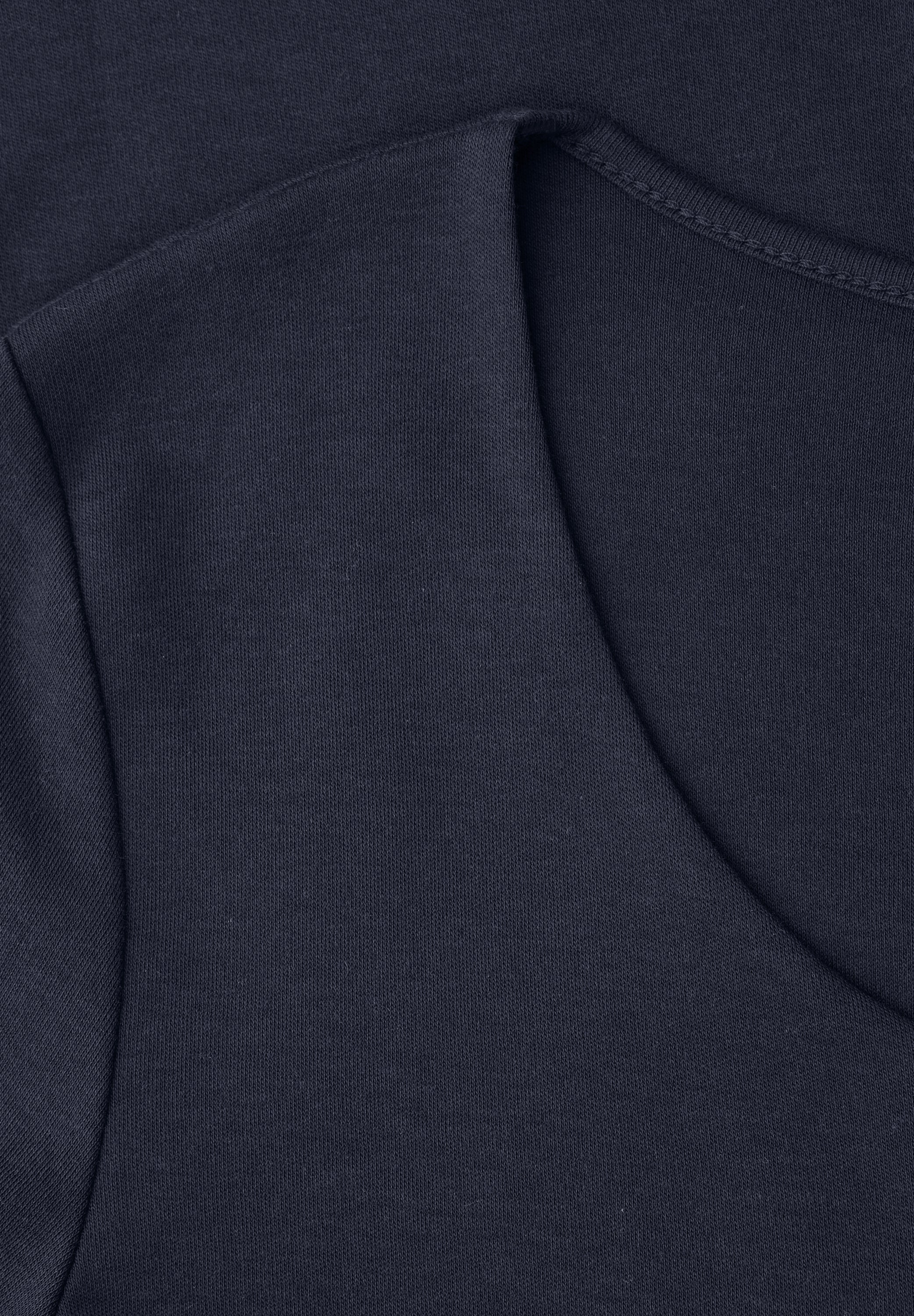 T-Shirt aus Baumwollmix - 17502-shadowed navy - Blau