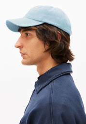 Cap aus Bio-Baumwolle - 3432-blue glow - Blau