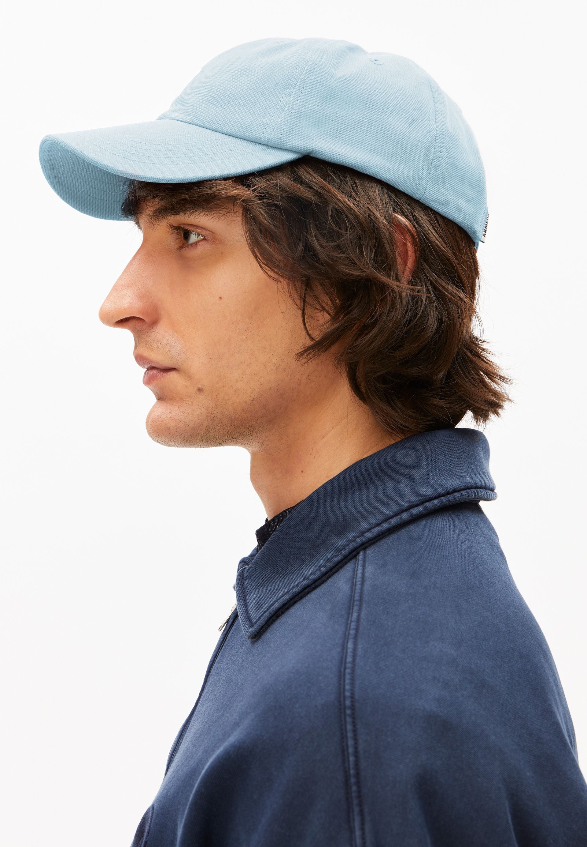 Cap aus Bio-Baumwolle - 3432-blue glow - Blau