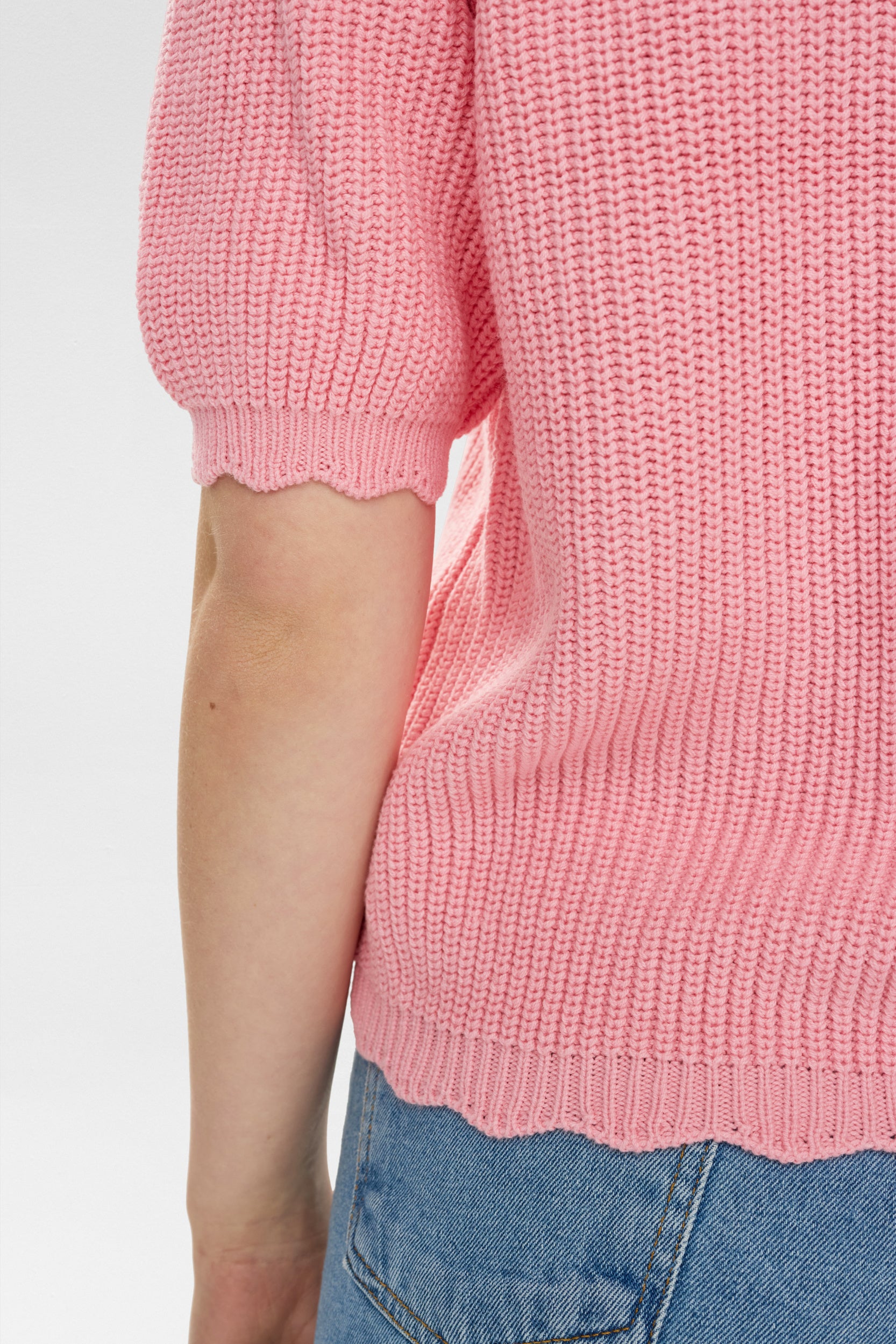 Strickcardigan aus Baumwollmix - 2708 - Pink