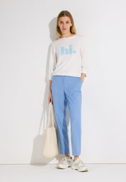 Sweatshirt aus Modalmix - 0041 - Weiß