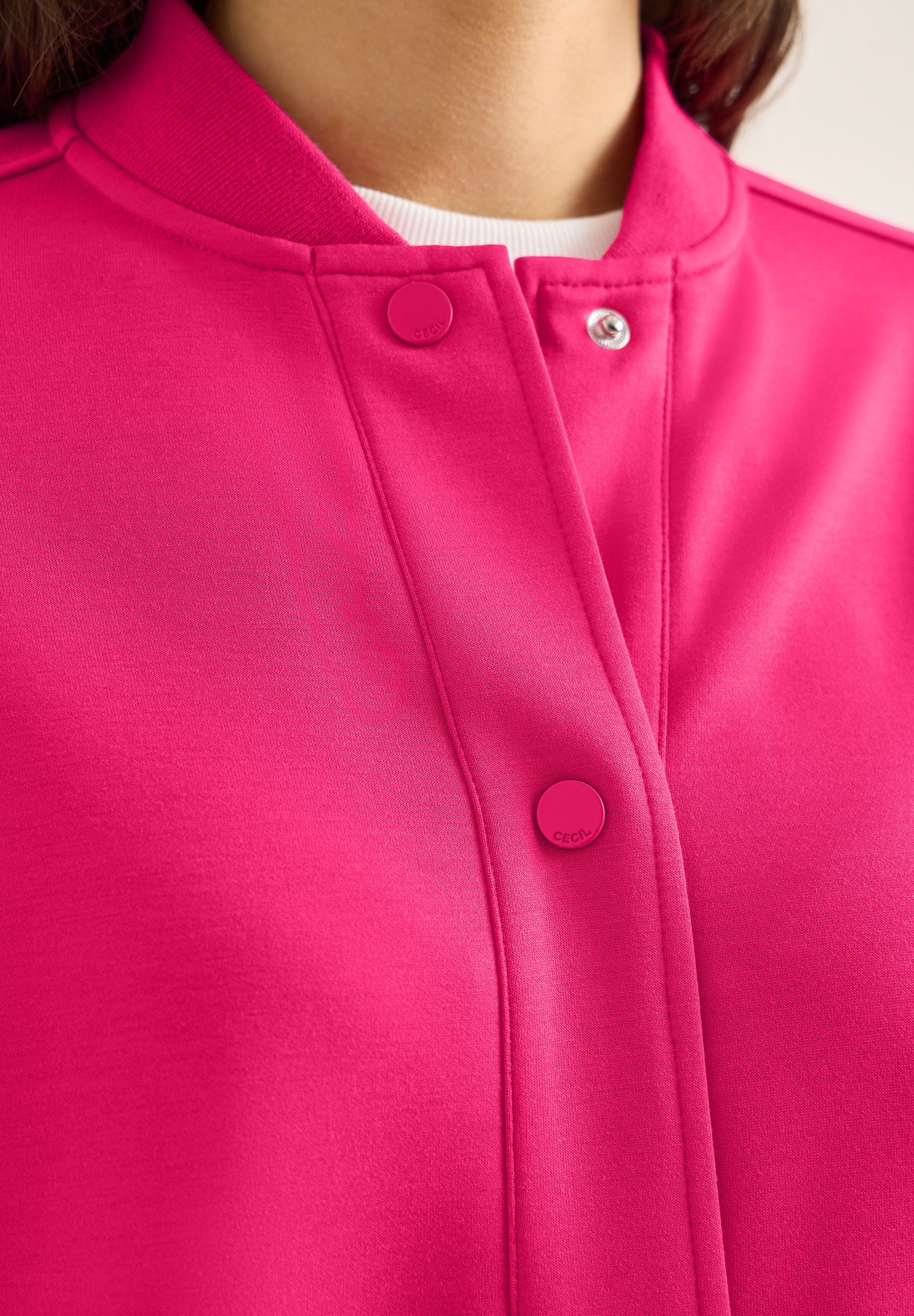 Blouson in College-Optik - 17492 beetroot pink - Pink