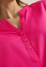 Bluse aus Viskose - 17492 beetroot pink - Pink