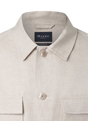 Overshirt aus Bio-Baumwollmix - 157 - Beige