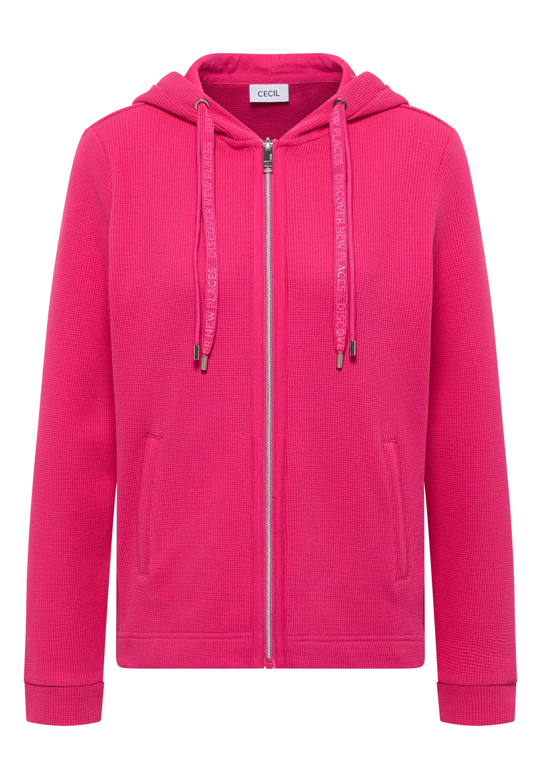 Strickjacke aus Baumwollmix - 17492 beetroot pink - Pink