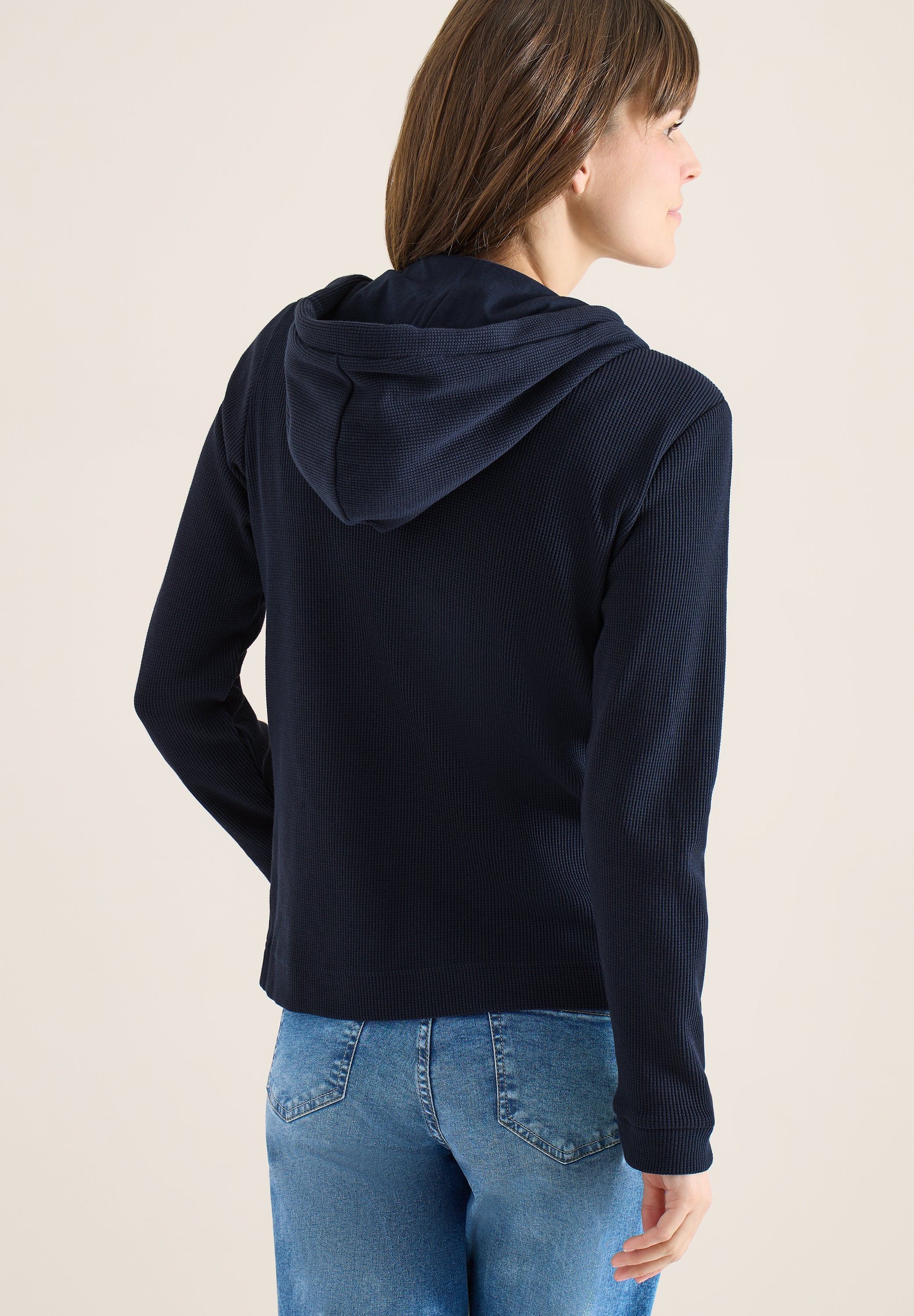 Strickjacke aus Baumwollmix - 15512 universal blue - Blau