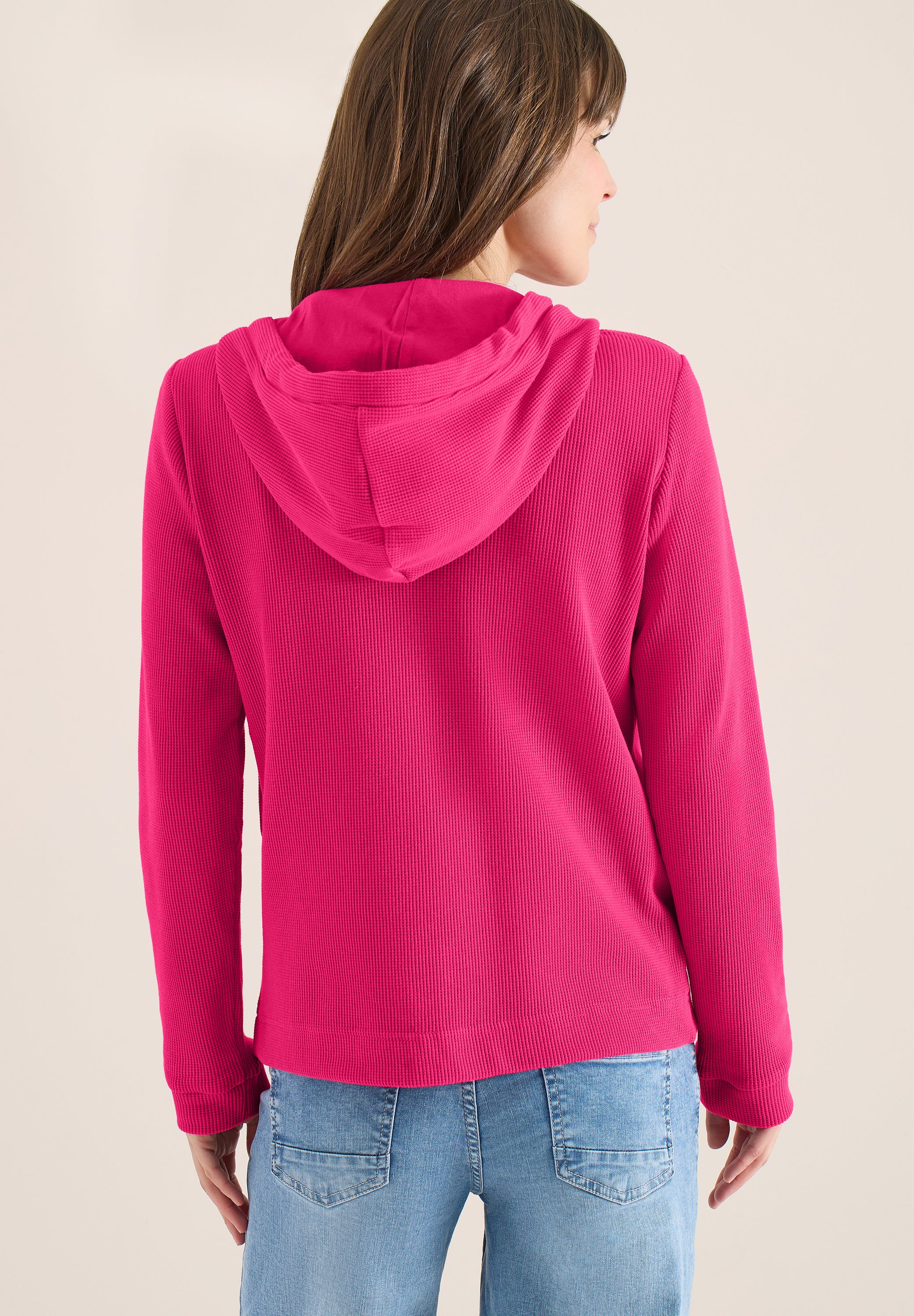 Strickjacke aus Baumwollmix - 17492 beetroot pink - Pink