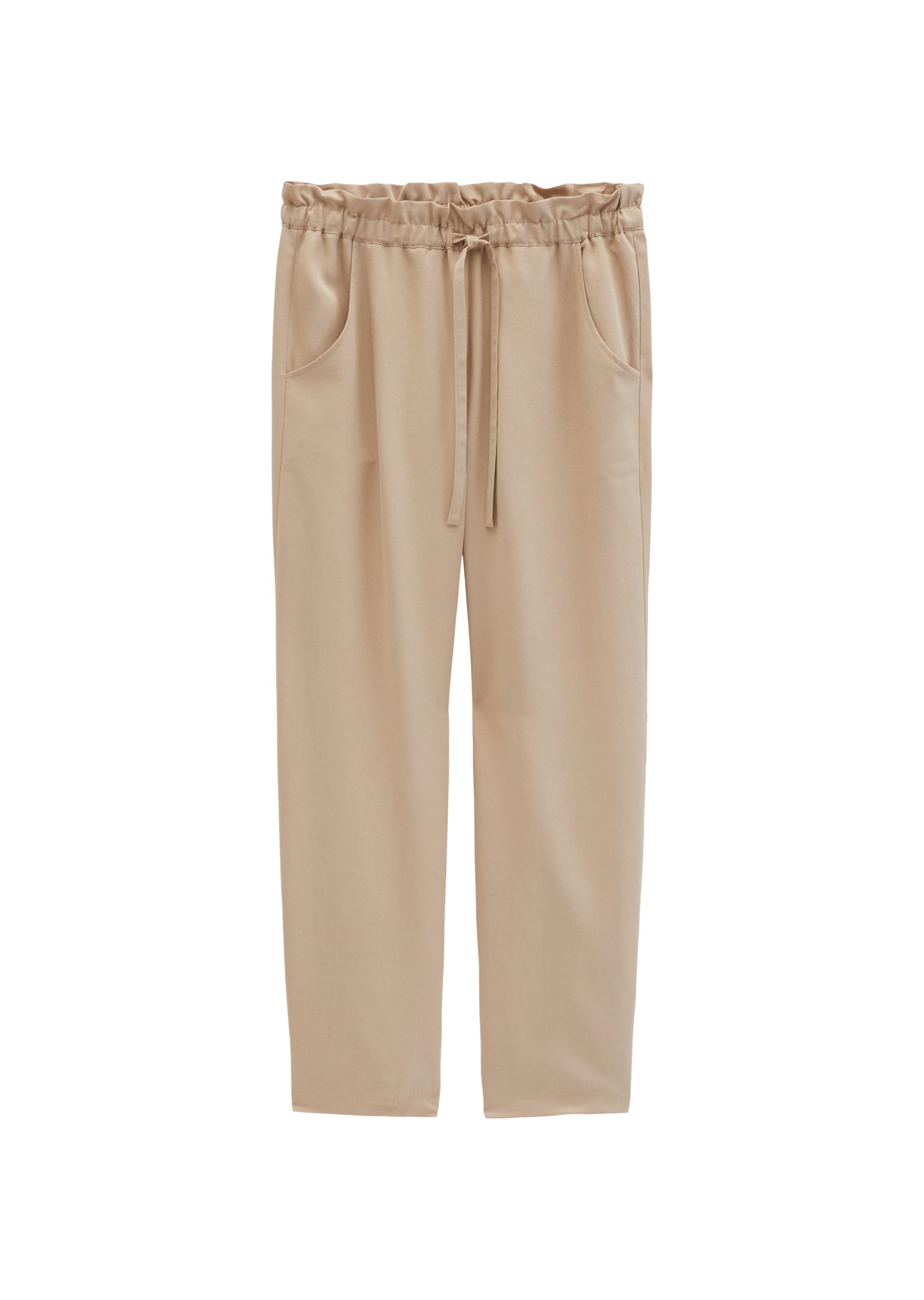 Joggpants Wide Leg - 2326-Sandpaper - Beige