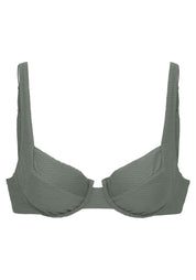 Bikini-Top mit Bügel - 690-oliv - Grün