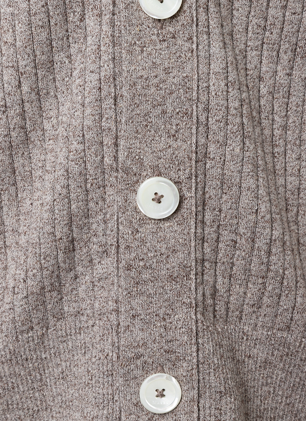 Strickcardigan aus Baumwollmix - 182 - Braun