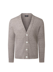 Strickcardigan aus Baumwollmix - 182 - Braun