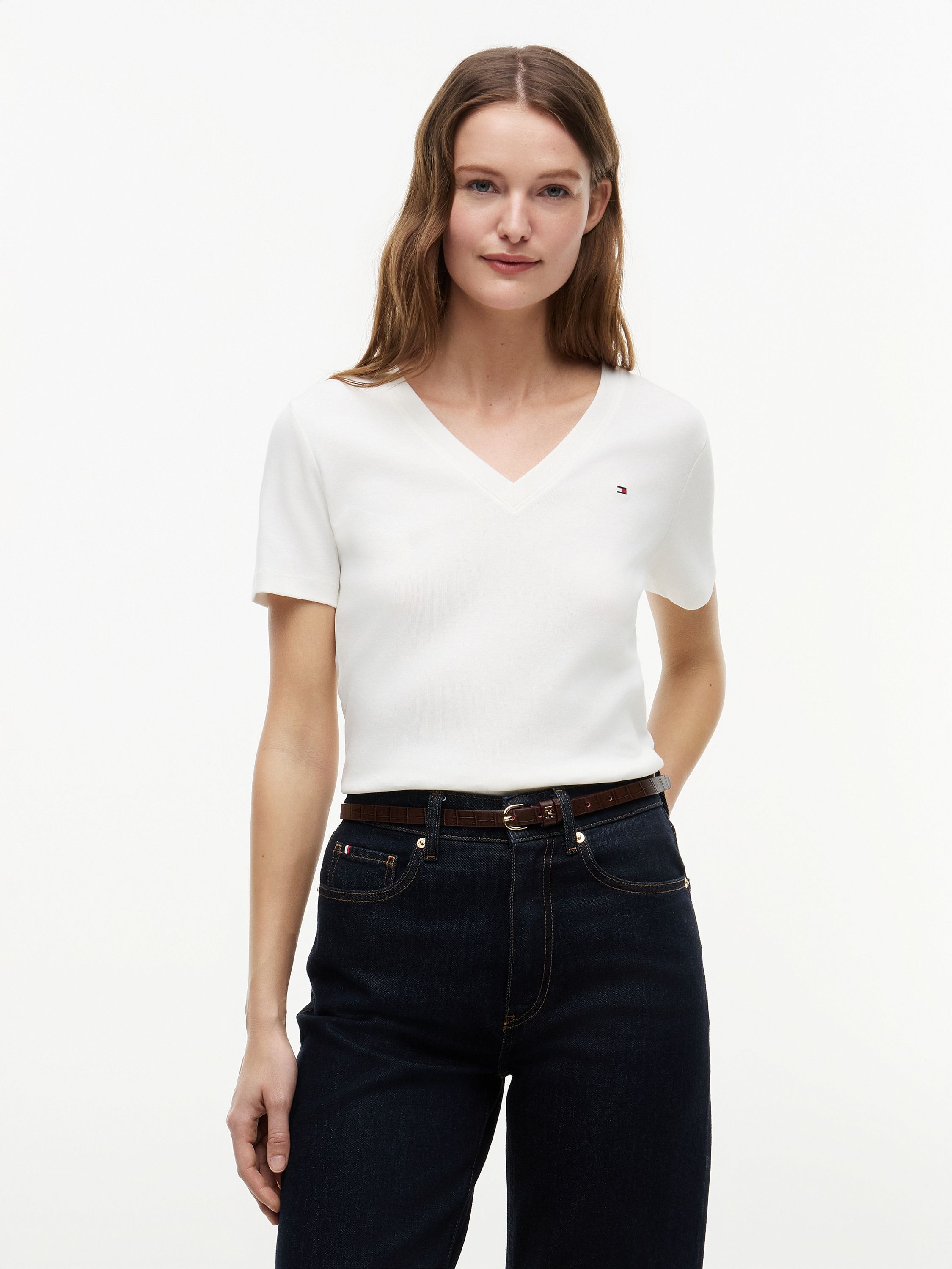 T-Shirt CODY Slim Fit - 02Z-WHITE - Weiß