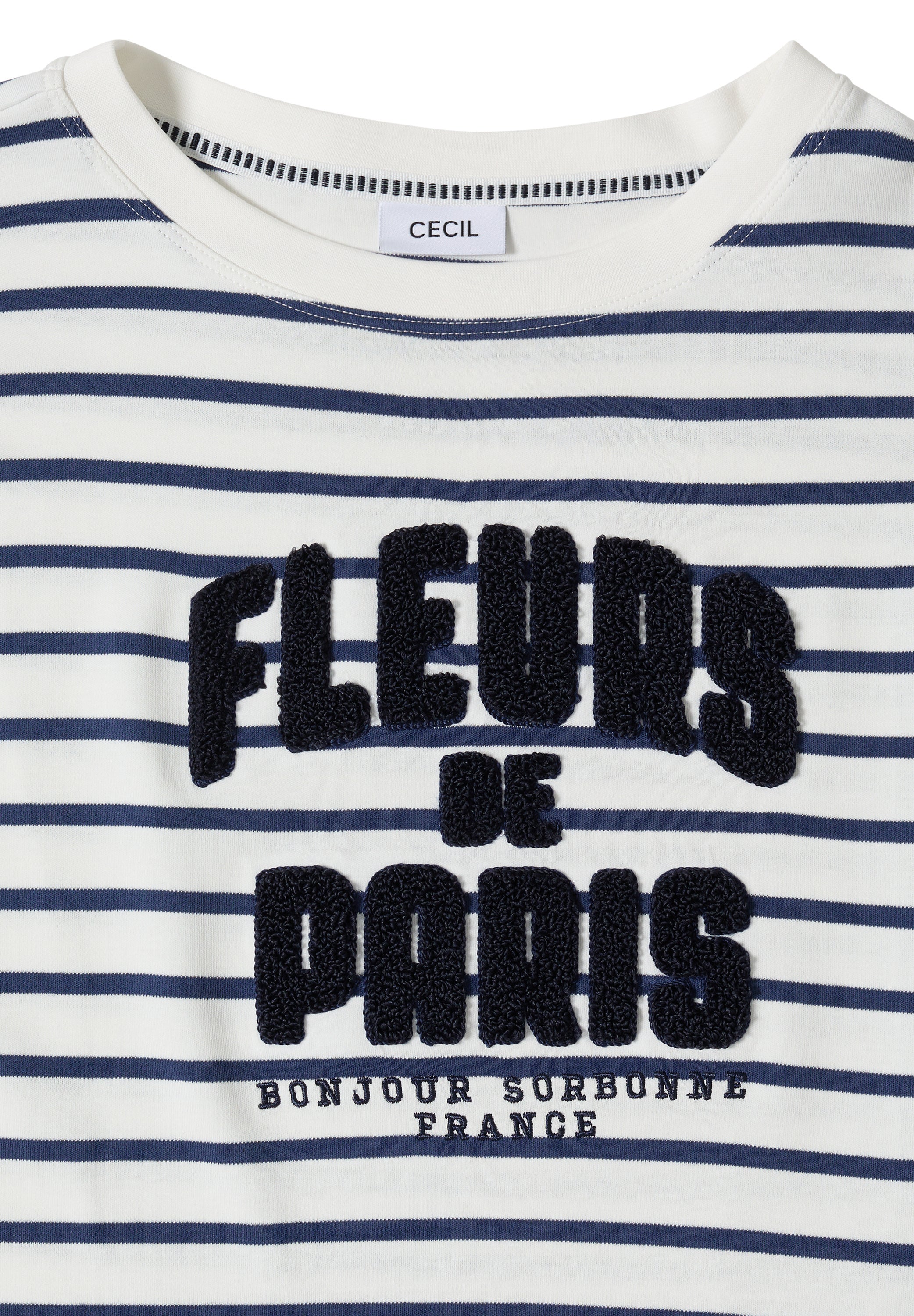 Langarmshirt gestreift aus Baumwolle - 35512 universal blue - Blau