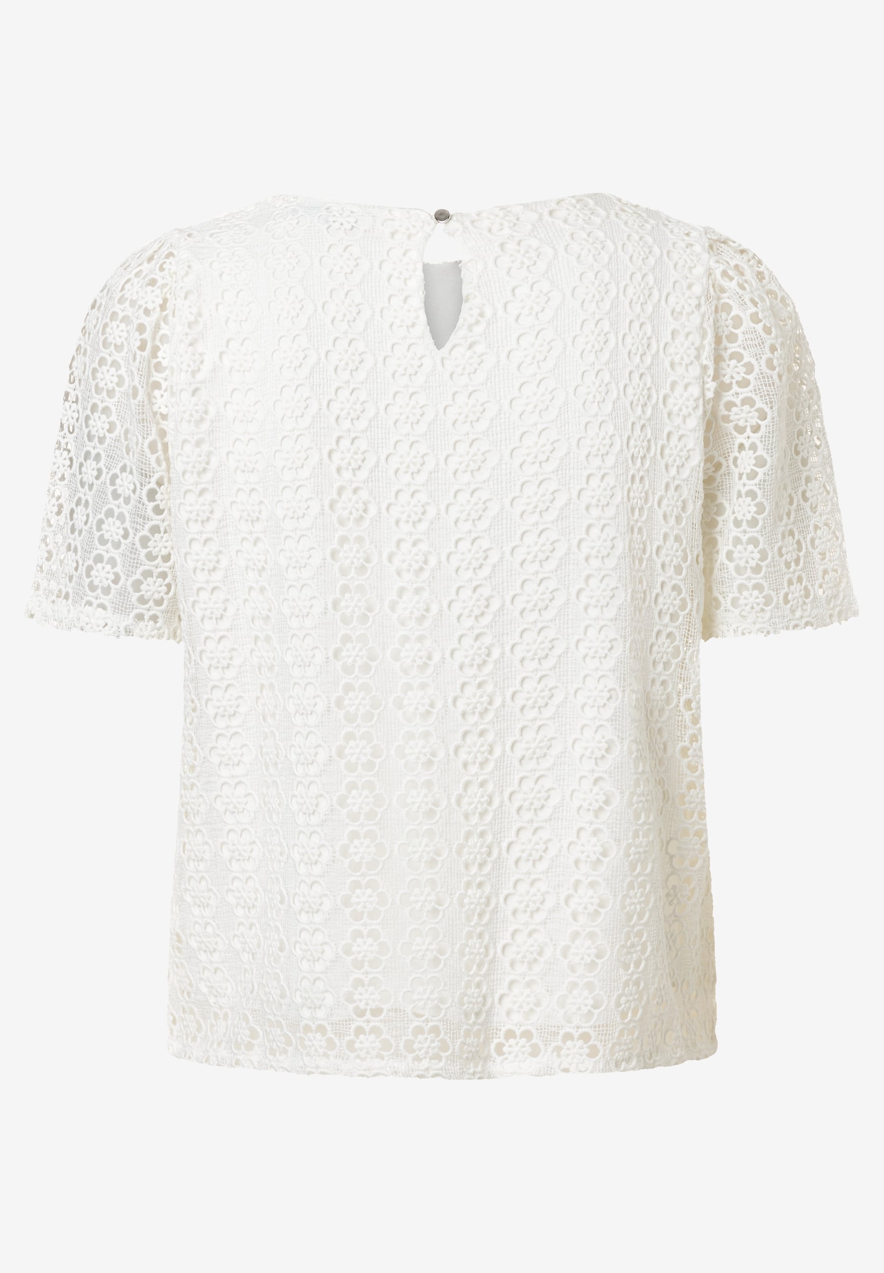Schlupfbluse aus Spitze - 0041 - Weiß