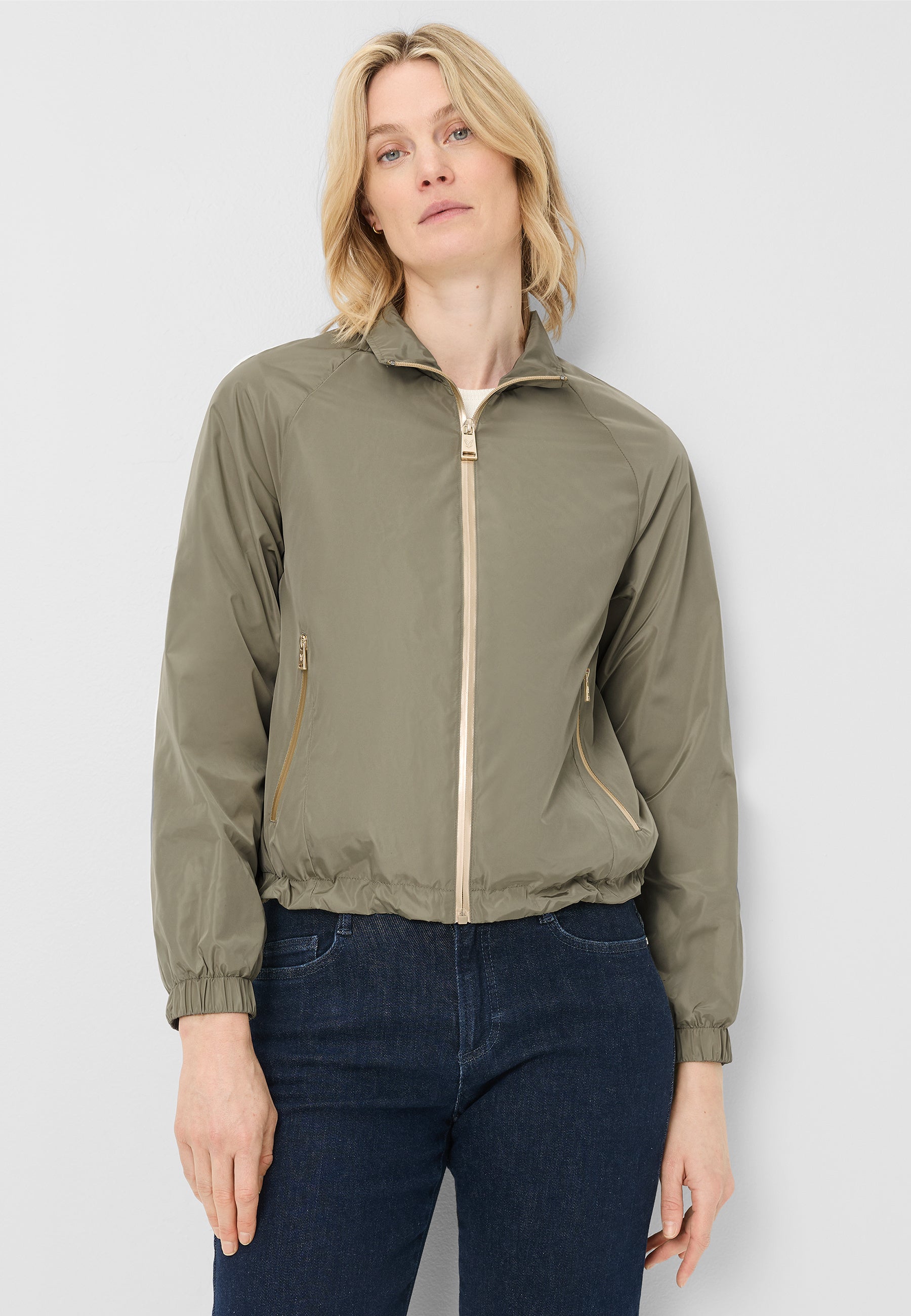 Blouson-Jacke mit Stehkragen - 0031 - Grün
