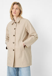 Mantel aus Baumwollmix - 0011 - Beige