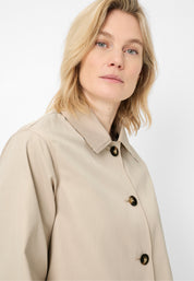 Mantel aus Baumwollmix - 0011 - Beige