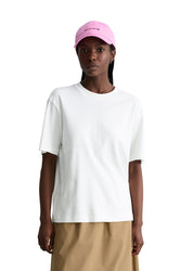 T-Shirt aus Baumwolle - 1183-Silky White - Weiß