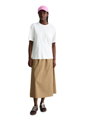 T-Shirt aus Baumwolle - 1183-Silky White - Weiß