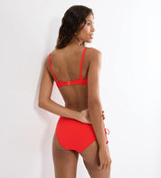 Bikini-Top mit Raffung - 7854 Warm Sunset - Orange