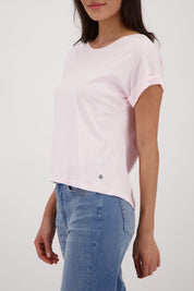 T-Shirt aus Baumwolle - 400 french rose - Rosa