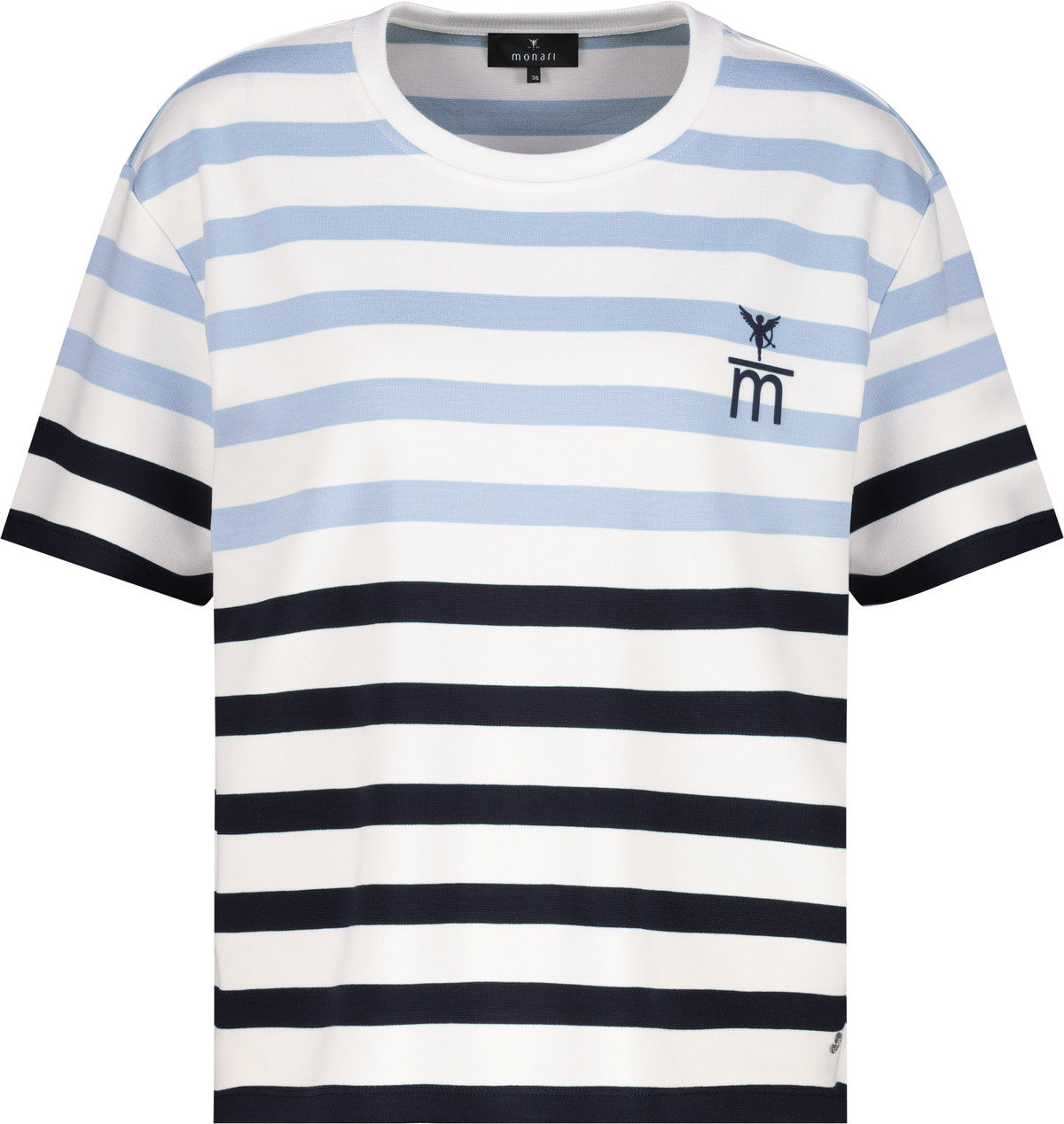 T-Shirt gestreift - 756 marine ringel - Blau