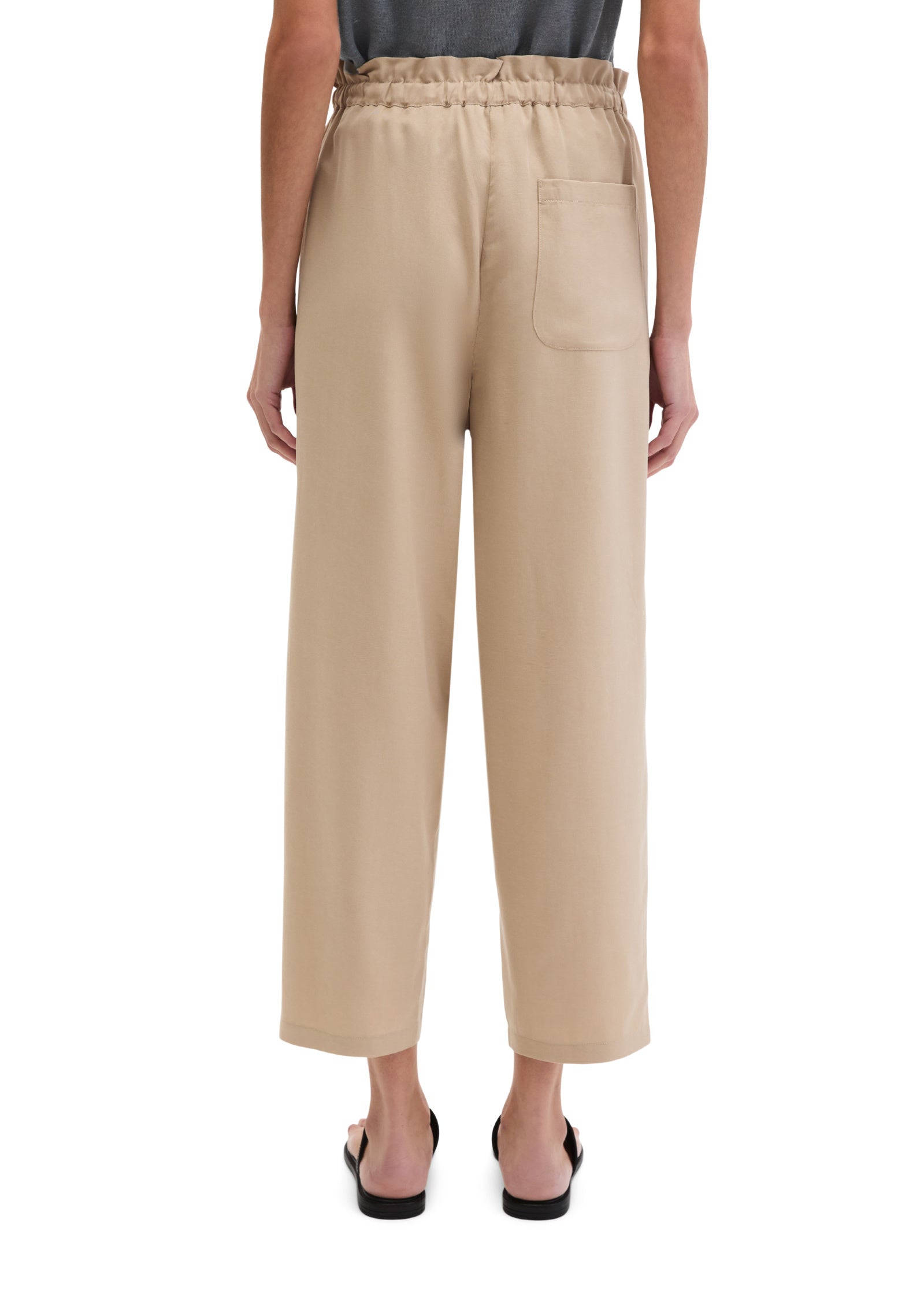 Joggpants Wide Leg - 2326-Sandpaper - Beige
