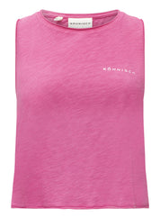 Meliertes Tanktop Cropped Fit - S354 - Pink