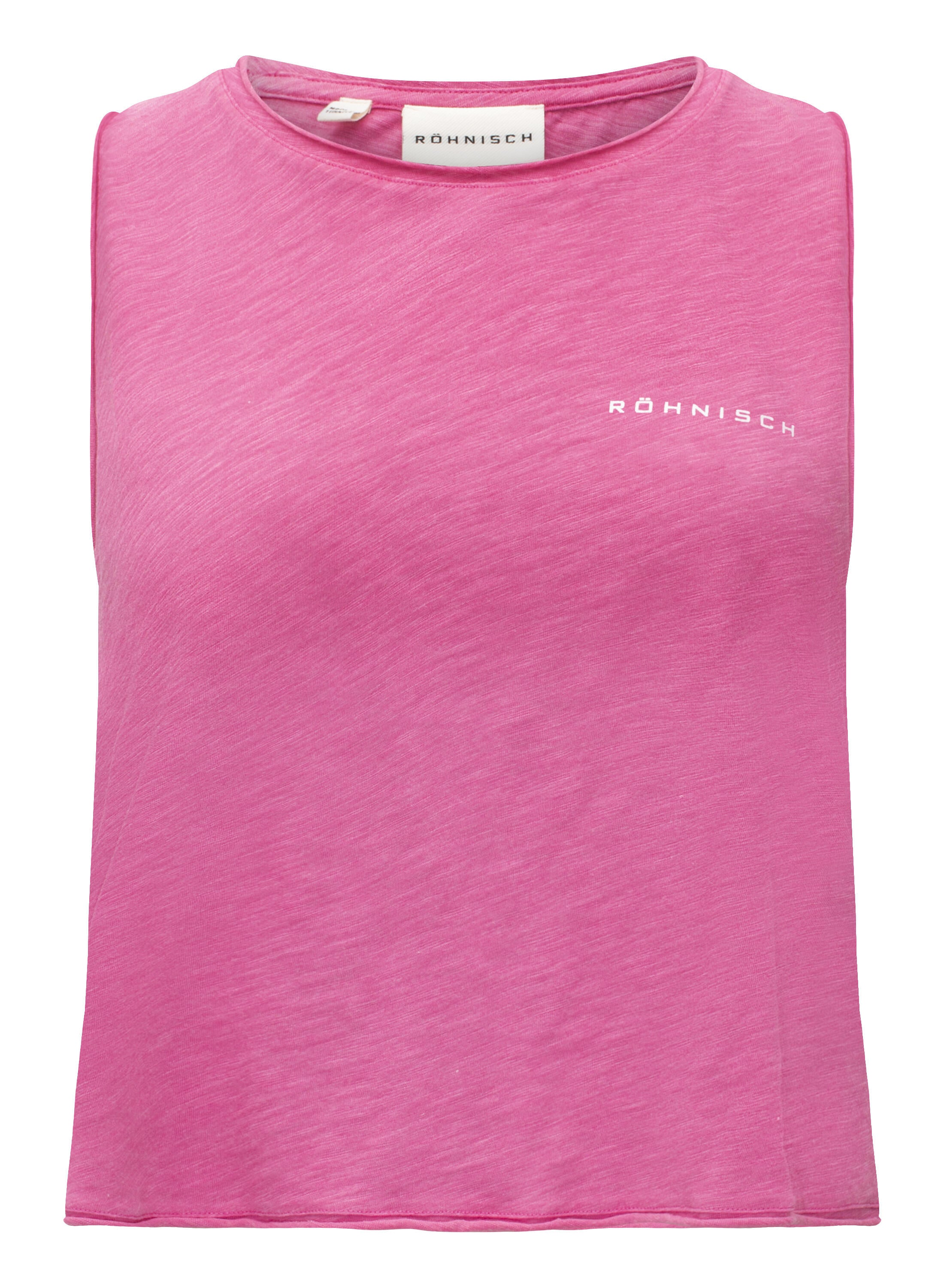 Meliertes Tanktop Cropped Fit - S354 - Pink