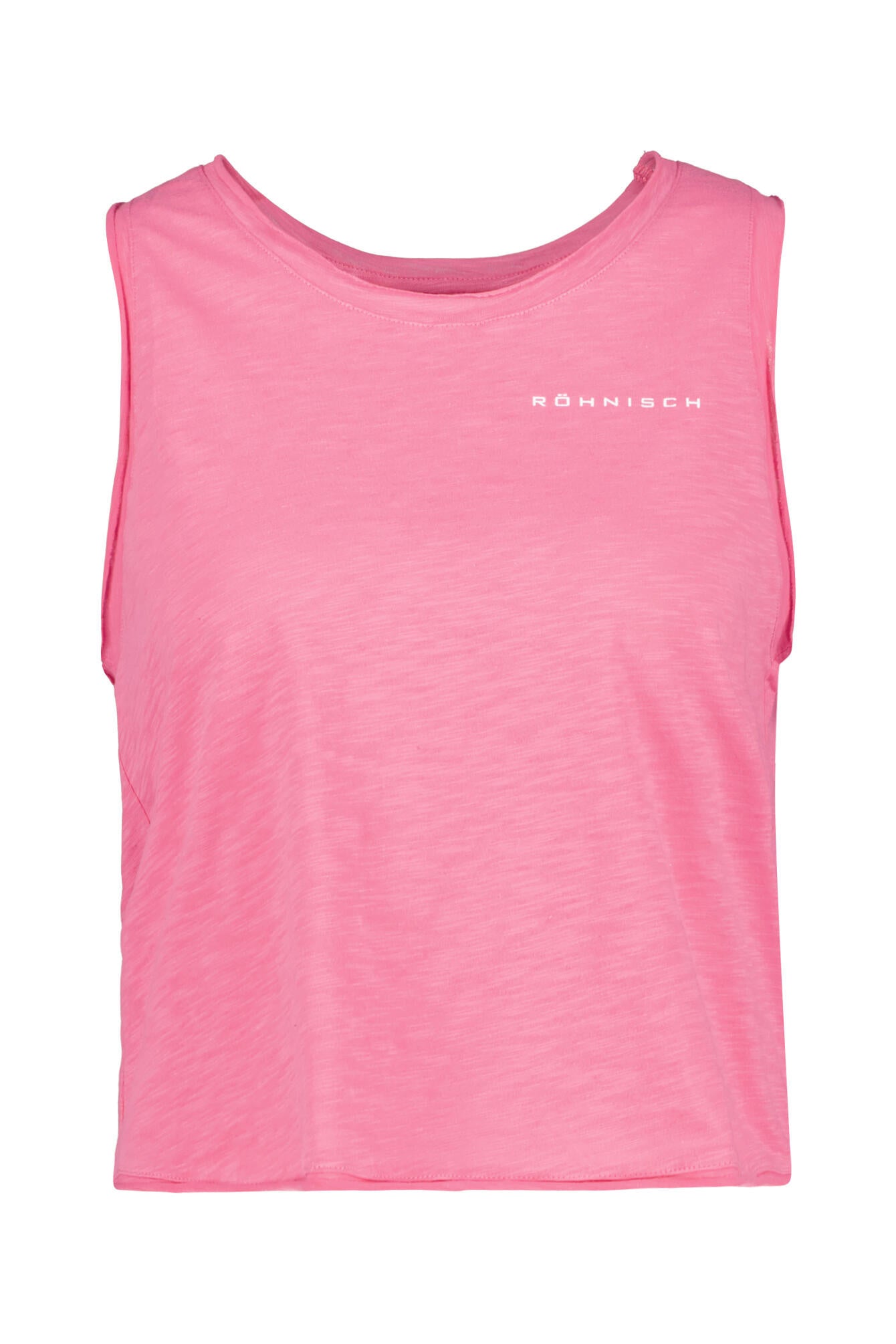 Meliertes Tanktop aus Baumwolle - S354 - Pink